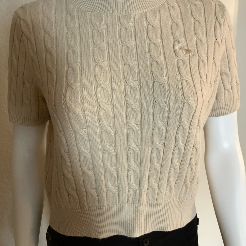 Cable Knit Cream Sweater